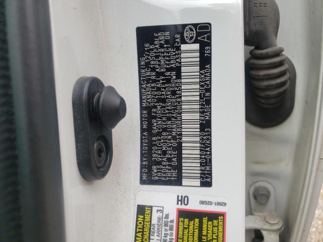 Photo 10 from auction – 2017 TOYOTA COROLLA L with VIN 2T1BURHE0HC818508