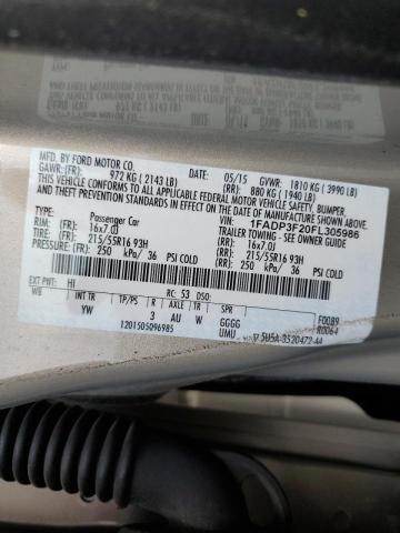Photo 10 from auction – 2015 FORD FOCUS with VIN 1FADP3F20FL305986