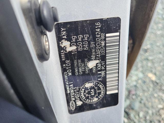 Photo 10 from auction – 2012 HYUNDAI ACCENT GLS with VIN KMHCT4AE2CU242416