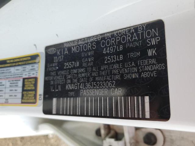 Photo 10 from auction – 2018 KIA OPTIMA LX with VIN KNAGT4L36J5233062