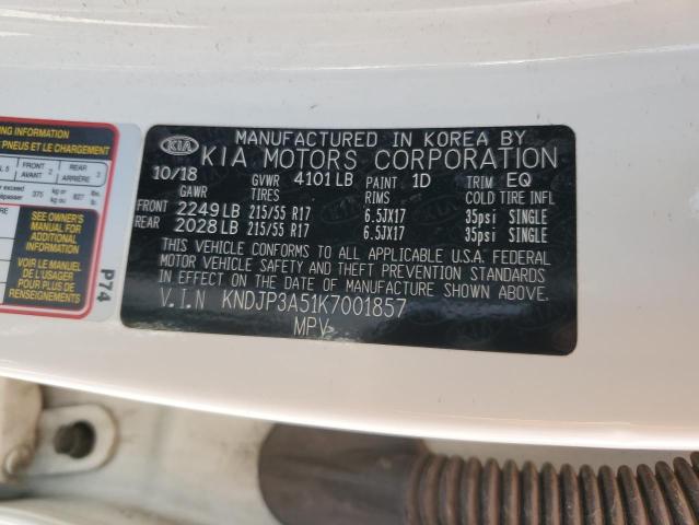 Photo 10 from auction – 2019 KIA SOUL + with VIN KNDJP3A51K7001857