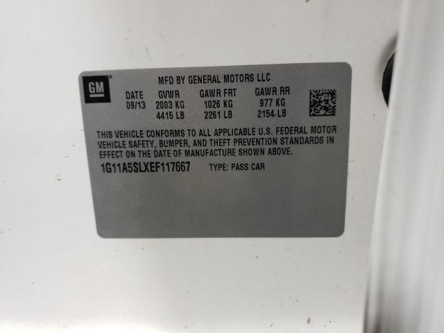 Photo 10 from auction – 2014 CHEVROLET MALIBU LS with VIN 1G11A5SLXEF117667