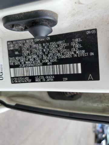 Photo 10 from auction – 2006 LEXUS GX 470 with VIN JTJBT20X960100600