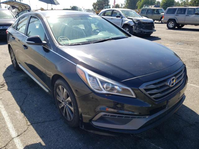 HYUNDAI SONATA SPO 2017 with VIN 5NPE34AF8HH503586 - Photo from auction