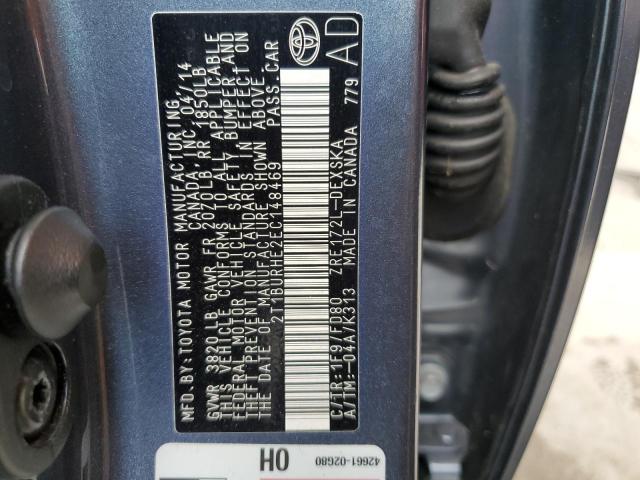 Photo 10 from auction – 2014 TOYOTA COROLLA L with VIN 2T1BURHE2EC148469