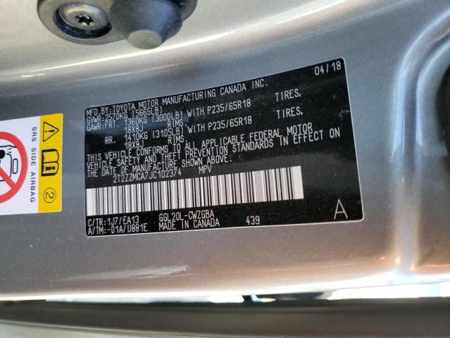 Photo 10 from auction – 2018 LEXUS RX 350 BAS with VIN 2T2ZZMCA7JC102374
