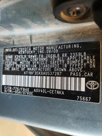 Photo 10 from auction – 2010 TOYOTA CAMRY BASE with VIN 4T1BF3EKXAU537287