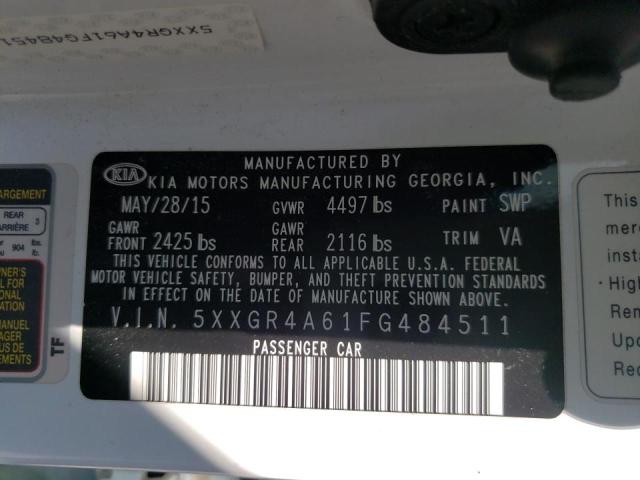 Photo 10 from auction – 2015 KIA OPTIMA SX with VIN 5XXGR4A61FG484511