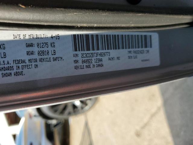 Photo 10 from auction – 2015 DODGE CHALLENGER with VIN 2C3CDZBT3FH820773