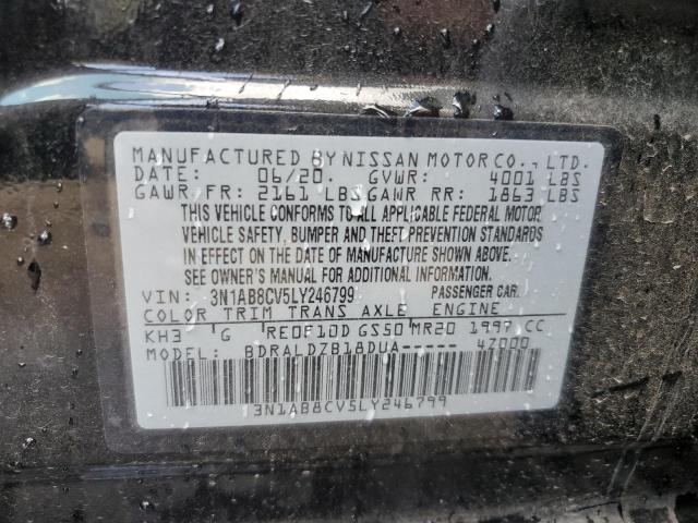 Photo 10 from auction – 2020 NISSAN SENTRA SV with VIN 3N1AB8CV5LY246799