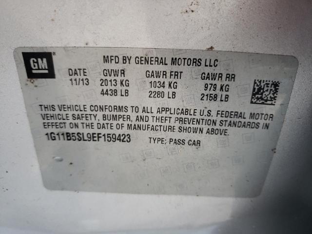 Photo 10 from auction – 2014 CHEVROLET MALIBU LS with VIN 1G11B5SL9EF159423