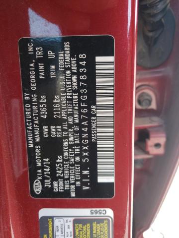 Photo 10 from auction – 2015 KIA OPTIMA EX with VIN 5XXGN4A76FG378348