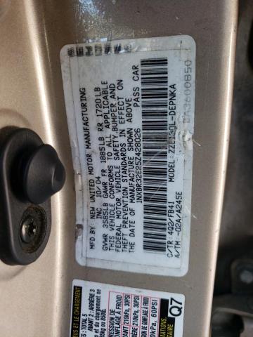 Photo 10 from auction – 2005 TOYOTA COROLLA CE with VIN 1NXBR32E25Z428026