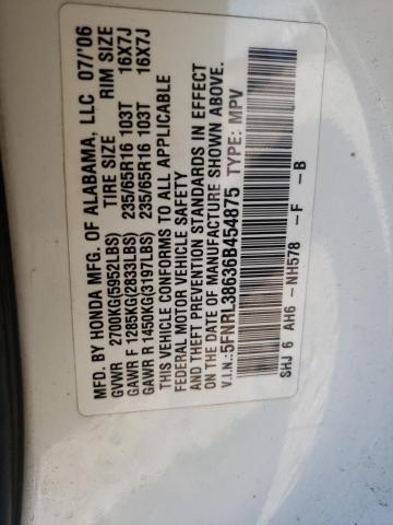 Photo 10 from auction – 2006 HONDA ODYSSEY EX with VIN 5FNRL38636B454875