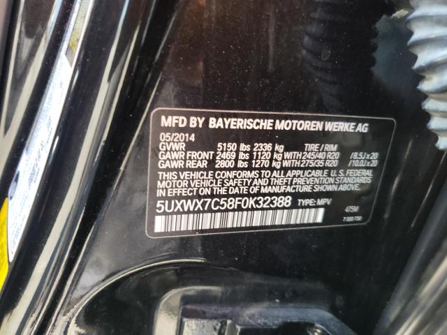 Photo 10 from auction – 2015 BMW X3 XDRIVE3 with VIN 5UXWX7C58F0K32388