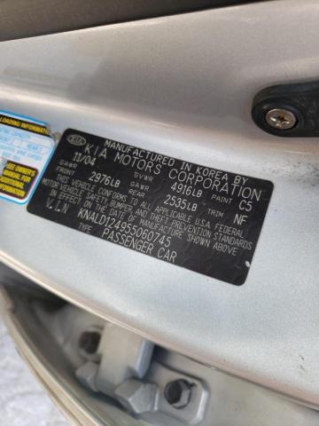 Photo 10 from auction – 2005 KIA AMANTI with VIN KNALD124955060745