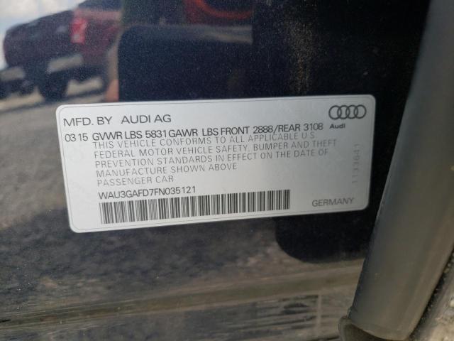 Photo 10 from auction – 2015 AUDI A8 L QUATT with VIN WAU3GAFD7FN035121