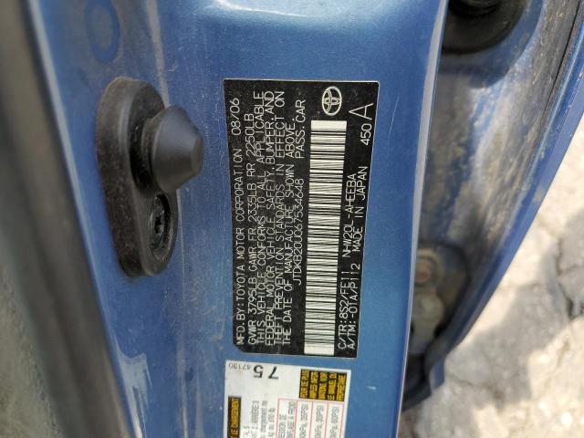 Photo 10 from auction – 2006 TOYOTA PRIUS with VIN JTDKB20U067534648