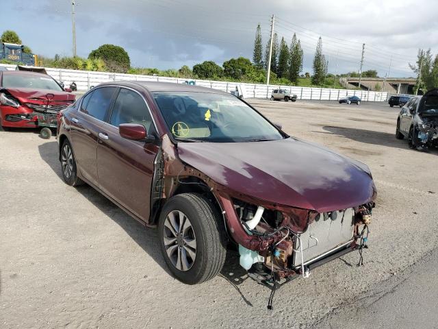 HONDA ACCORD LX 2014 with VIN 1HGCR2F30EA198730 - Photo from auction