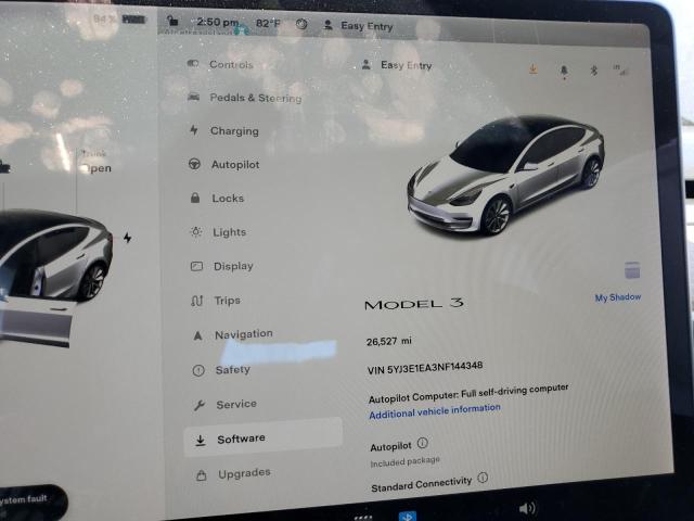 Photo 8 from auction – 2022 TESLA MODEL 3 with VIN 5YJ3E1EA3NF144348