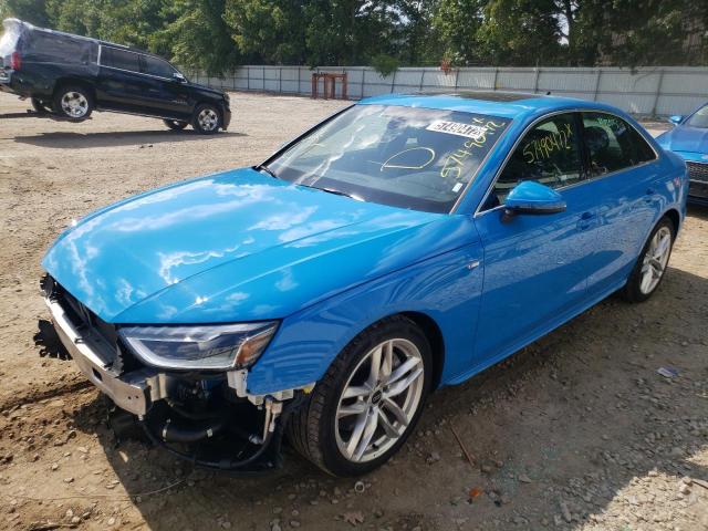 Photo 2 from auction – 2022 AUDI A4 PREMIUM with VIN WAUEAAF43NN009026