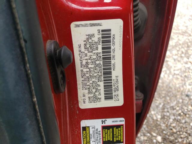 Photo 10 from auction – 2013 TOYOTA COROLLA BA with VIN 5YFBU4EE6DP123015