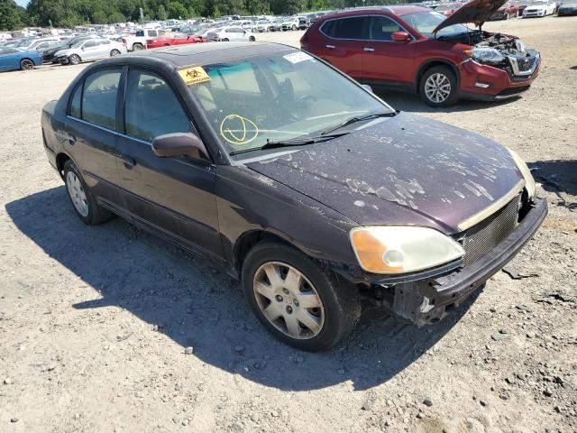 HONDA CIVIC EX 2001 with VIN 2HGES267X1H552023 - Photo from auction