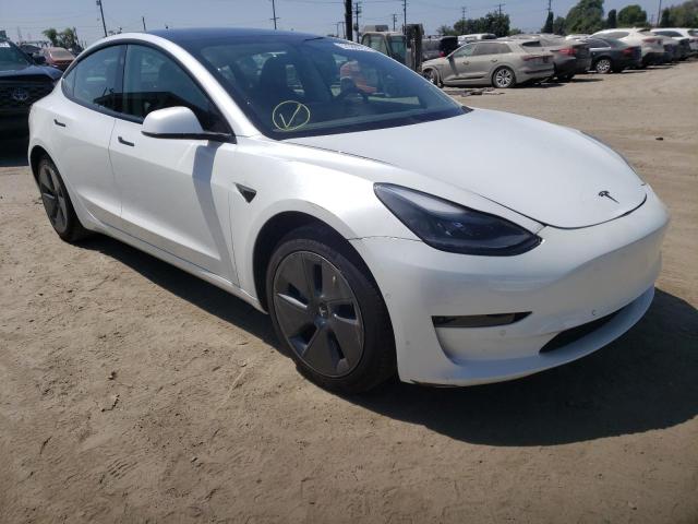 TESLA MODEL 3 2021 with VIN 5YJ3E1EA1MF873656 - Photo from auction