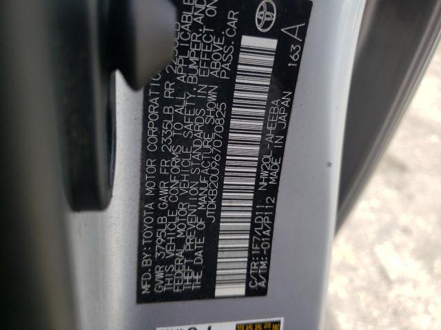 Photo 10 from auction – 2006 TOYOTA PRIUS with VIN JTDKB20U967070825