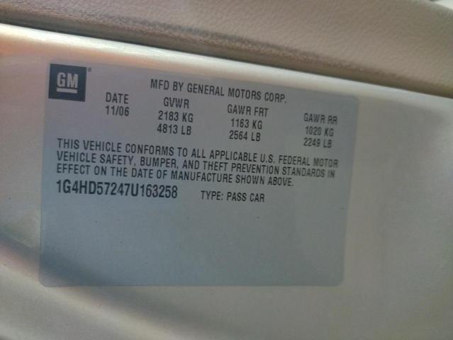 Photo 10 from auction – 2007 BUICK LUCERNE CX with VIN 1G4HD57247U163258