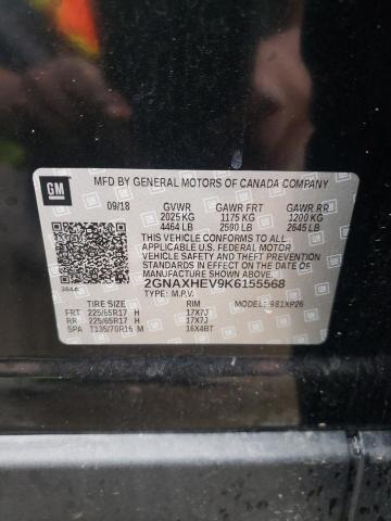 Photo 10 from auction – 2019 CHEVROLET EQUINOX LS with VIN 2GNAXHEV9K6155568