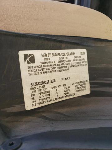 Photo 10 from auction – 2002 SATURN VUE with VIN 5GZCZ23D62S811370