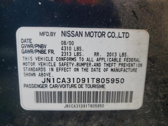 Photo 10 from auction – 2001 NISSAN MAXIMA GXE with VIN JN1CA31D91T805950