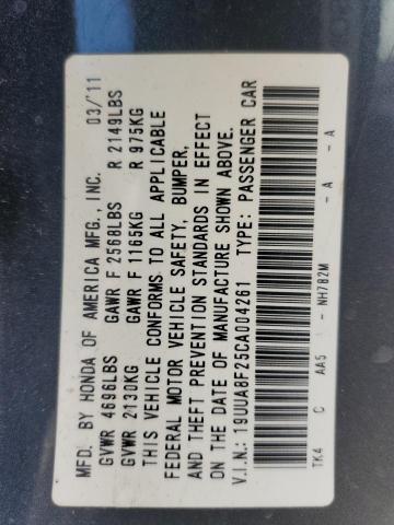 Photo 10 from auction – 2012 ACURA TL with VIN 19UUA8F25CA004261