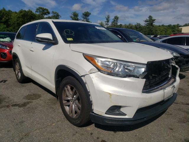 TOYOTA HIGHLANDER 2016 with VIN 5TDBKRFH5GS291705 - Photo from auction