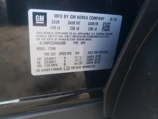 Photo 10 from auction – 2021 CHEVROLET TRAILBLAZE with VIN KL79MPS25MB063055