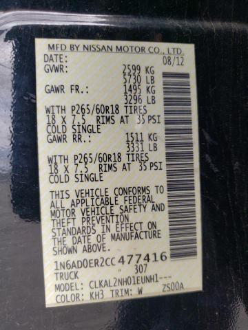 Photo 10 from auction – 2012 NISSAN FRONTIER S with VIN 1N6AD0ER2CC477416