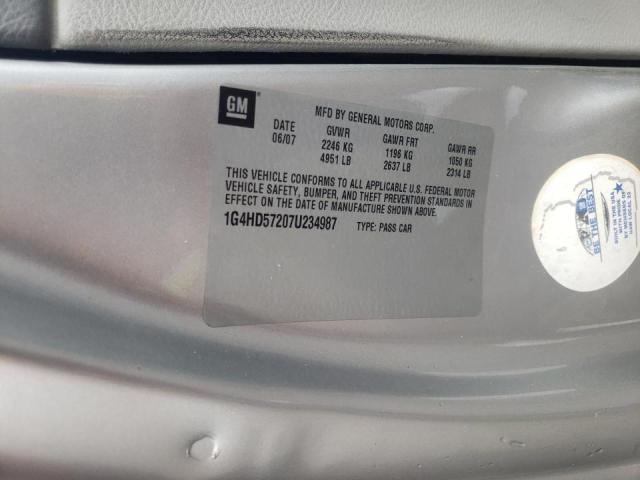 Foto 10 de la subasta – 2007 BUICK LUCERNE CX con VIN 1G4HD57207U234987