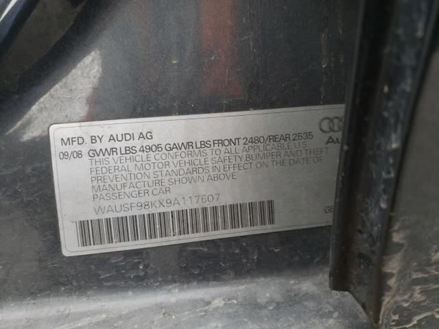 Photo 10 from auction – 2009 AUDI A4 PREMIUM with VIN WAUSF98KX9A117607