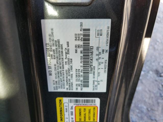 Photo 10 from auction – 2019 FORD MUSTANG with VIN 1FA6P8TH5K5168783