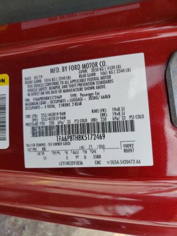 Photo 10 from auction – 2019 FORD MUSTANG with VIN 1FA6P8TH8K5172469