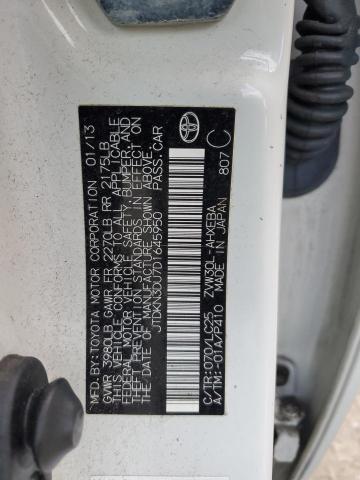 Photo 10 from auction – 2013 TOYOTA PRIUS with VIN JTDKN3DU7D1645950