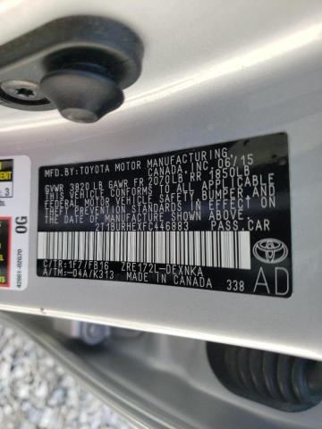 Photo 10 from auction – 2015 TOYOTA COROLLA L with VIN 2T1BURHEXFC446883