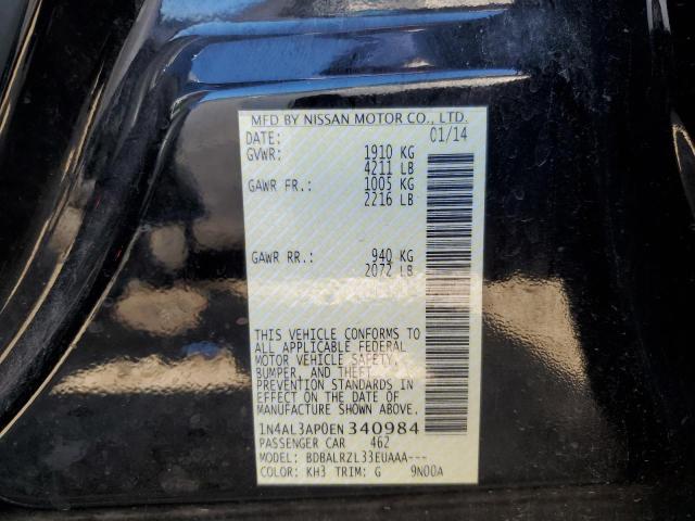 Photo 10 from auction – 2014 NISSAN ALTIMA 2.5 with VIN 1N4AL3AP0EN340984