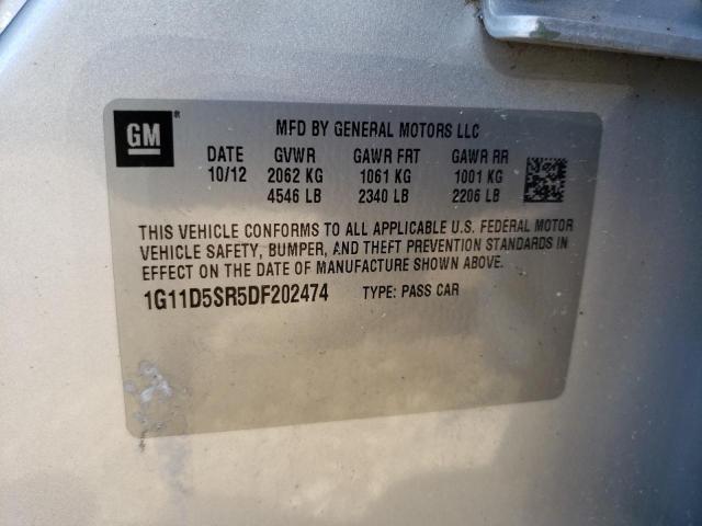 Photo 10 from auction – 2013 CHEVROLET MALIBU 1LT with VIN 1G11D5SR5DF202474