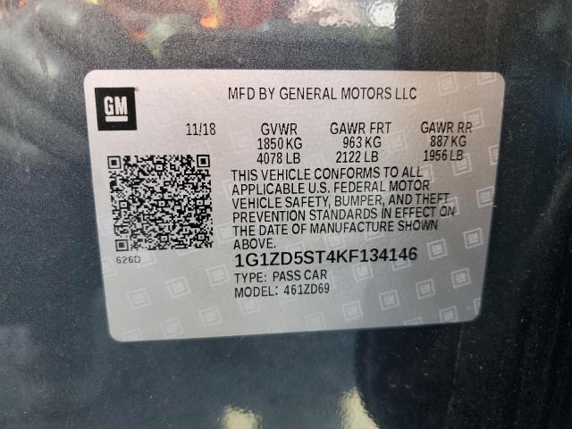 Photo 10 from auction – 2019 CHEVROLET MALIBU LT with VIN 1G1ZD5ST4KF134146