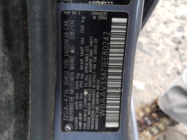 Photo 10 from auction – 2001 BMW 3 SERIES with VIN WBAAV33471EE80242
