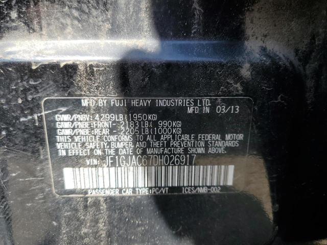 Photo 10 from auction – 2013 SUBARU IMPREZA PR with VIN JF1GJAC67DH026917