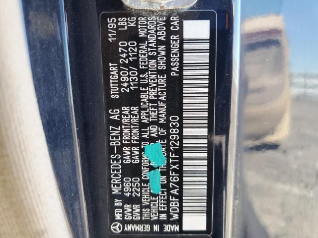 Photo 10 from auction – 1996 MERCEDES-BENZ SL 600 with VIN WDBFA76FXTF129830