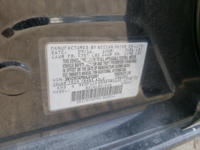 Photo 10 from auction – 2017 NISSAN VERSA S with VIN 3N1CN7AP9HL813261